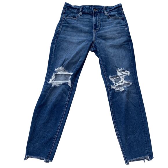 American Eagle Next Level Stretch Curvy Super Hi-Rise Jegging Jeans 10 Short - Picture 1 of 9